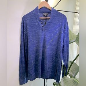 Express 3 Button Pullover Sweater